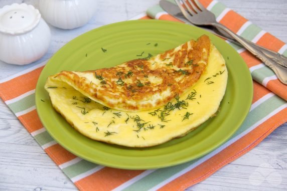 Omlet na mleku: zdjęcie przygotowania przepisu, krok 6