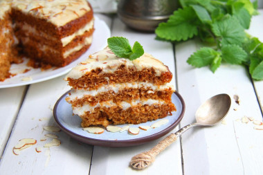 Postny tort marchewkowy przepis ze zdjęciami krok po kroku