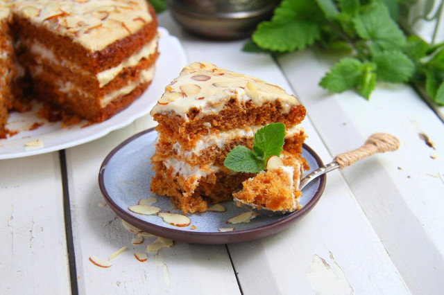 Postny tort marchewkowy przepis ze zdjęciami krok po kroku
