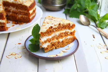 Postny tort marchewkowy przepis ze zdjęciami krok po kroku