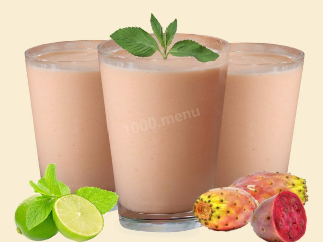 Smoothie z owoców kaktusa przepis ze zdjęciami krok po kroku