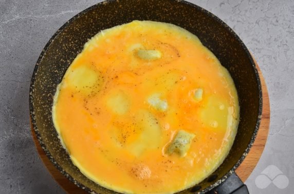 Klasyczny francuski omlet: zdjęcie przygotowania przepisu, krok 4