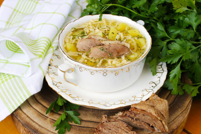 Zupa z gęsi z makaronem przepis ze zdjęciami krok po kroku