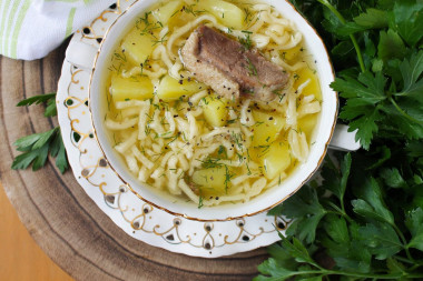 Zupa z gęsi z makaronem przepis ze zdjęciami krok po kroku
