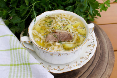 Zupa z gęsi z makaronem przepis ze zdjęciami krok po kroku