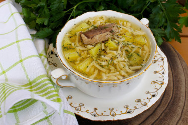 Zupa z gęsi z makaronem przepis ze zdjęciami krok po kroku