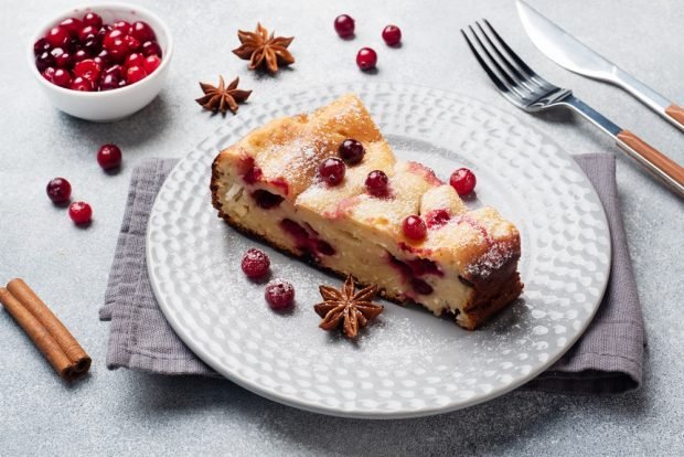 Zapiekanka z twarogu z żurawiną-prosty i pyszny przepis, jak gotować krok po kroku