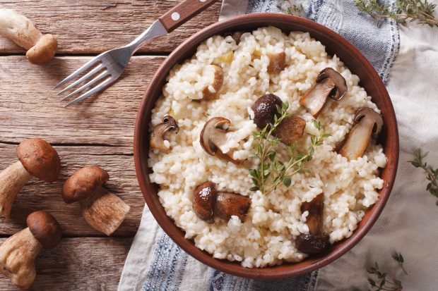 Risotto z borowikami-prosty i pyszny przepis, jak gotować krok po kroku