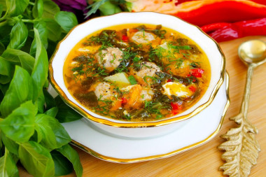 Zupa szczawiowa z klopsikami przepis ze zdjęciami krok po kroku