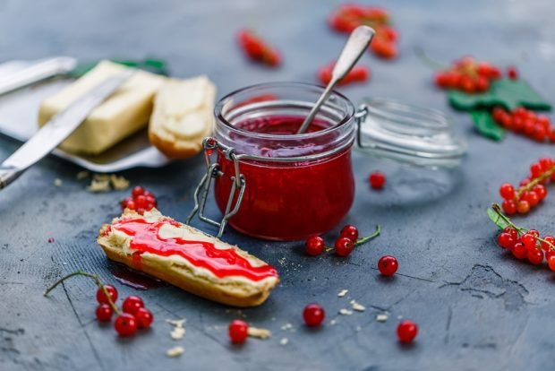 Dżem z czerwonej porzeczki z galaretką-prosty i pyszny przepis na gotowanie krok po kroku