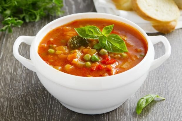 Minestrone z brokułami