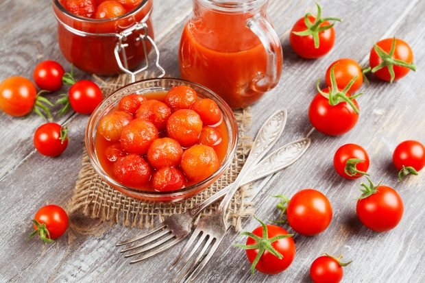 Pomidory we własnym soku na zimę bez sterylizacji