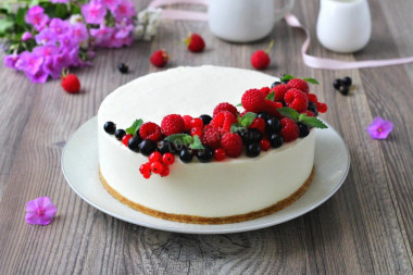 Cheesecake z żelatyną bez pieczenia przepis ze zdjęciami krok po kroku i wideo