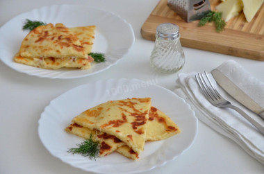 Leniwe chaczapuri z serem z patelni na kefirze przepis ze zdjęciami krok po kroku i wideo