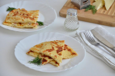 Leniwe chaczapuri z serem z patelni na kefirze przepis ze zdjęciami krok po kroku i wideo