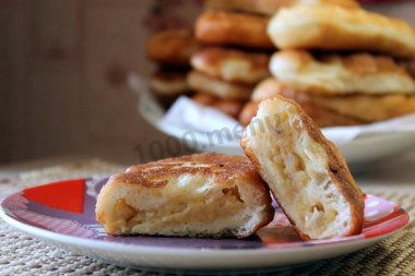 Pierożki z grochem smażone na patelni przepis ze zdjęciami krok po kroku i wideo