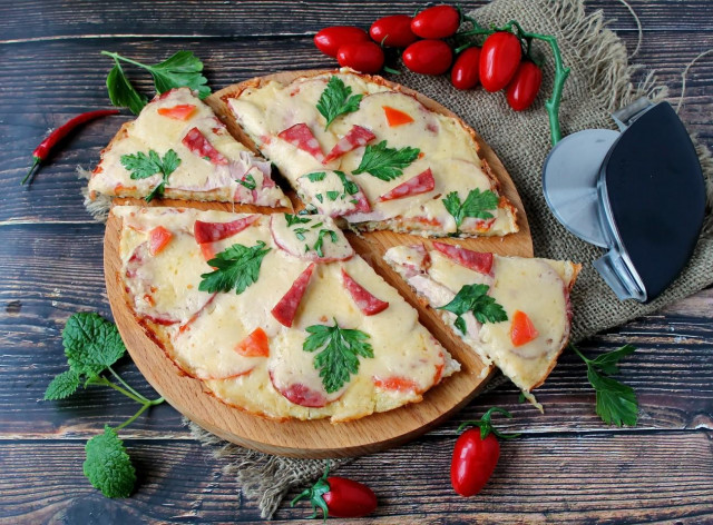 Pizza z cukinii na patelni przepis ze zdjęciami krok po kroku i wideo