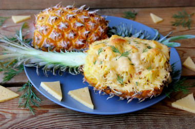 Ananas zapiekany z serem w piekarniku na święta przepis ze zdjęciami krok po kroku i wideo