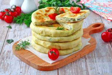 Placki z serem na kefirze z patelni przepis ze zdjęciami krok po kroku i wideo