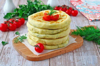 Placki z serem na kefirze z patelni przepis ze zdjęciami krok po kroku i wideo