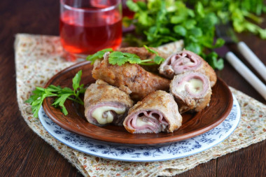 Klasyczne cordon bleu z szynką i serem przepis ze zdjęciami krok po kroku i wideo