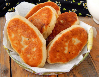 Pierożki z patelni bez kefiru przepis ze zdjęciami krok po kroku
