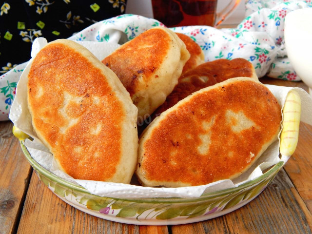 Pierożki z patelni bez kefiru przepis ze zdjęciami krok po kroku