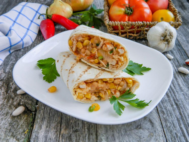 Burrito podsmażane na patelni przepis ze zdjęciami krok po kroku i wideo
