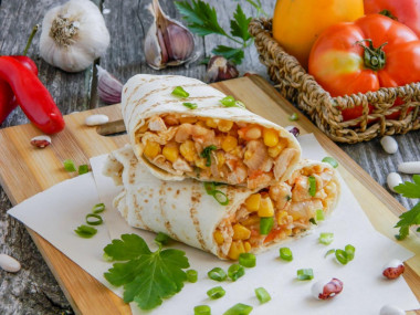 Burrito podsmażane na patelni przepis ze zdjęciami krok po kroku i wideo