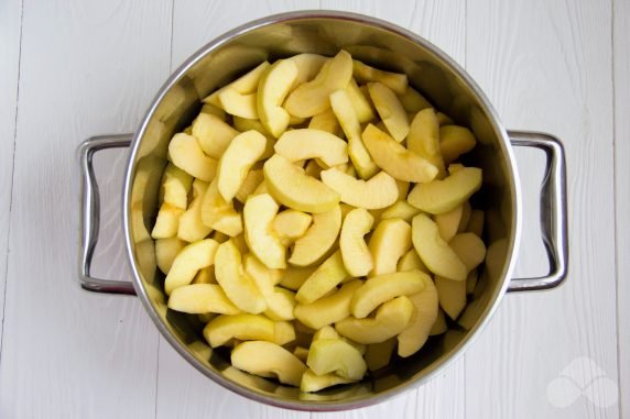 Dżem z jabłek i borówki brusznicy: zdjęcie przygotowania przepisu, krok 1