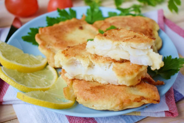 Filet z dorsza w cieście na patelni przepis ze zdjęciami krok po kroku i wideo
